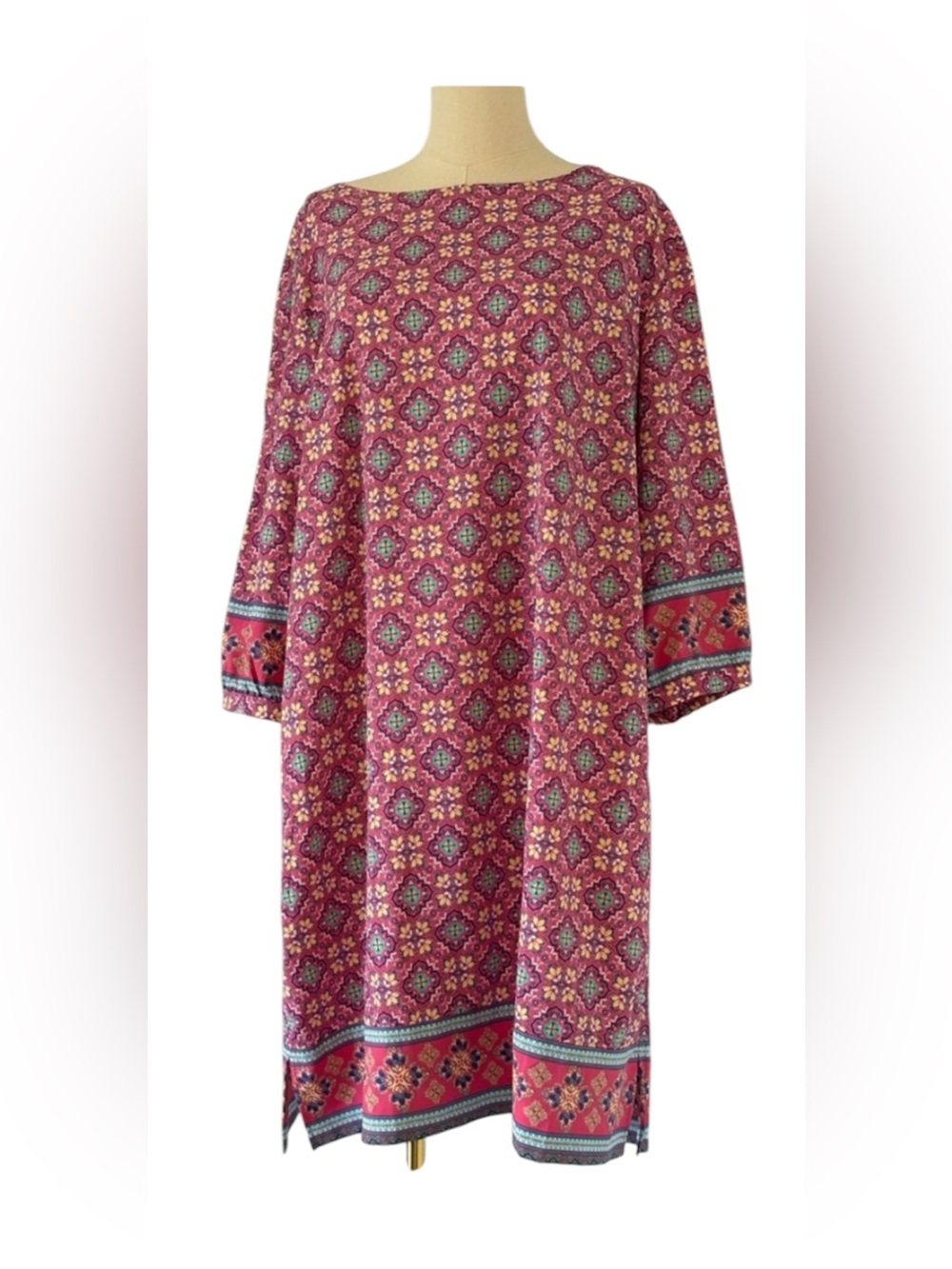 Coolibar UPF 50+ Printed Beach Cover-Up - Size XL